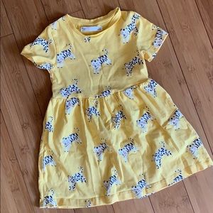 Toddler Yellow t-shirt dress